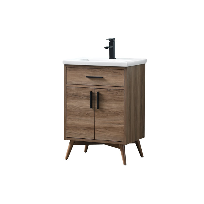Mercury Row® Binford 24.4'' Freestanding Single Bathroom Vanity with